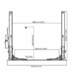 2 post basement lift 7224-4.5