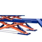 double layer four wheel alignment scissor lift