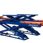 flush mount double layer four wheel alignment scissor lift