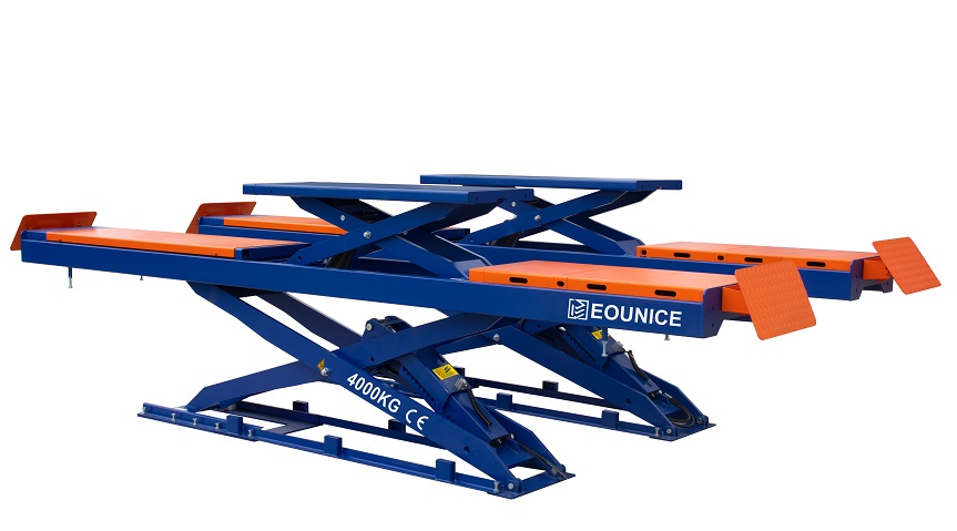 flush mount double layer four wheel alignment scissor lift