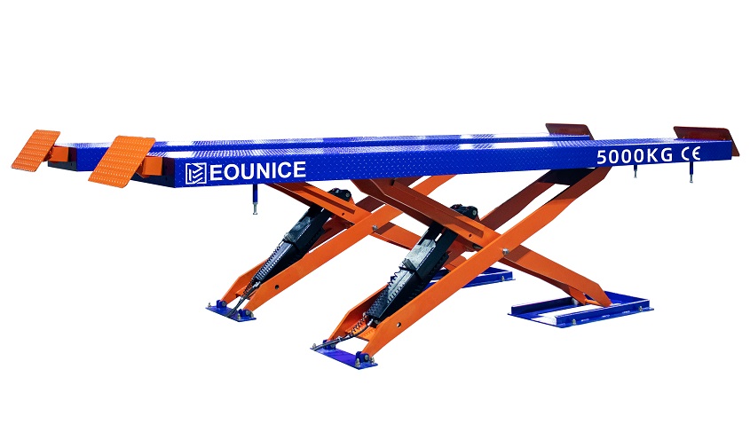 heightened flush mount wheel alignment scissor lift