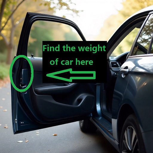 find car weight from door
