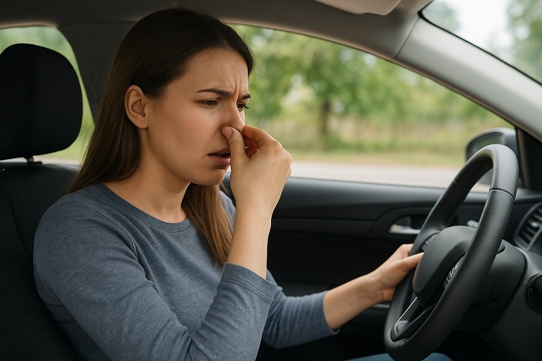 my car smell like gas