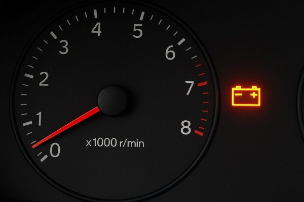 battery light on in car